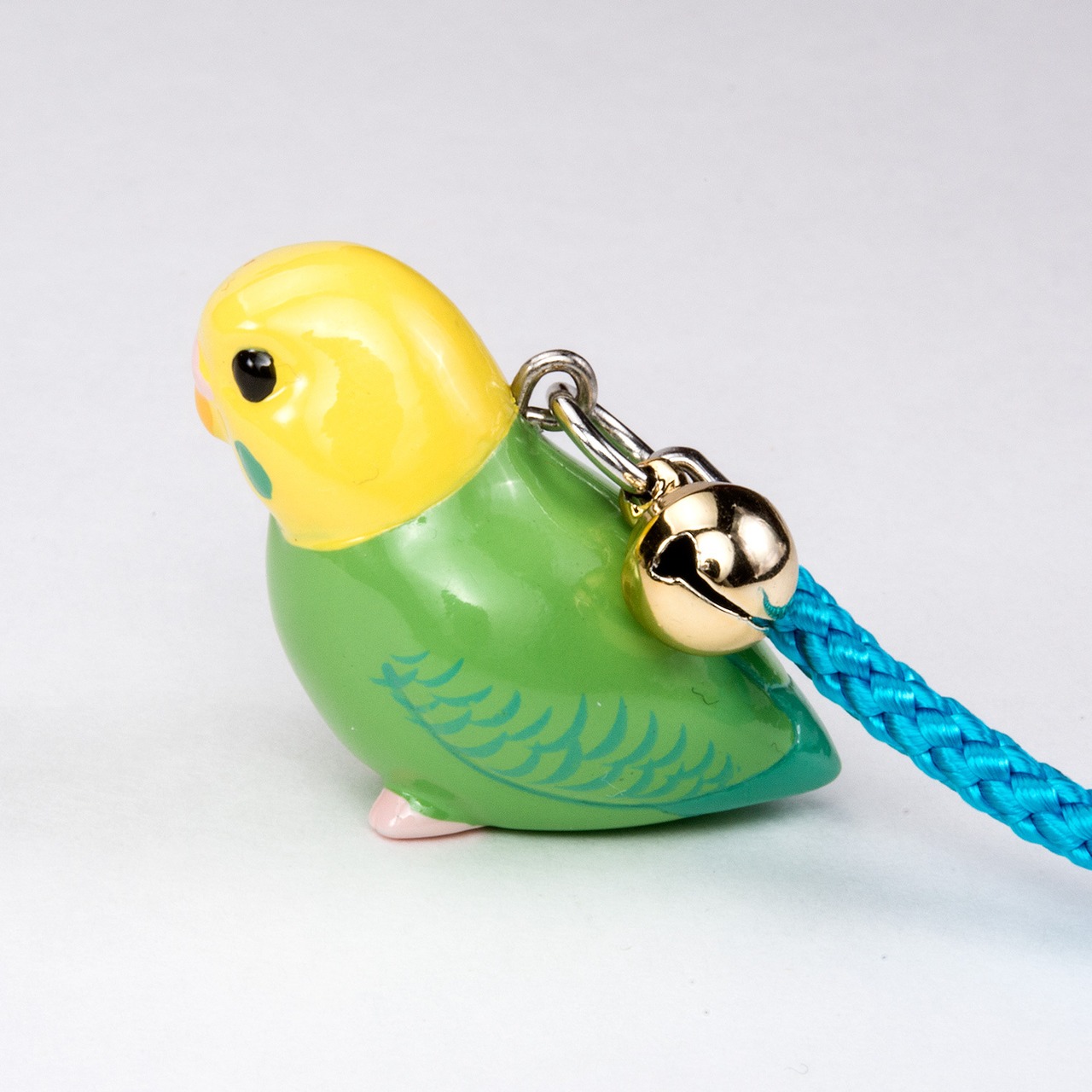 鳥シリーズ セキセイ インコ ストラップ BO-2001 イエローグリーン