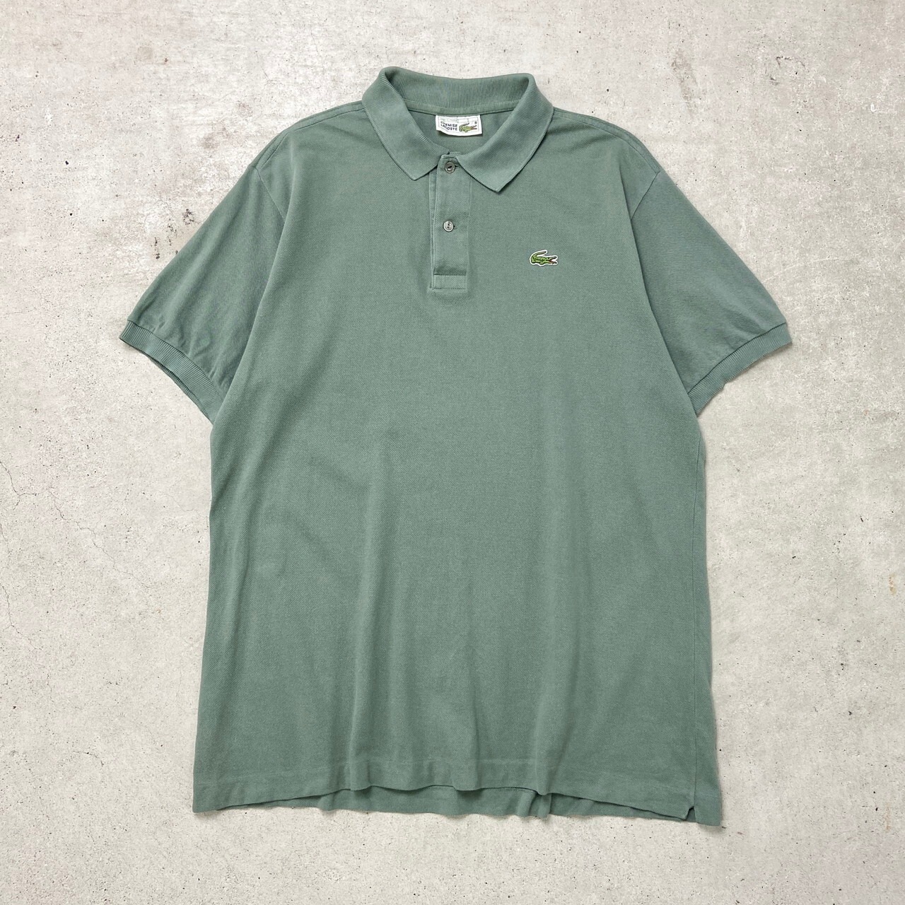 80年代 フランス製 LACOSTE ラコステ ポロシャツ 鹿の子 フレラコ 