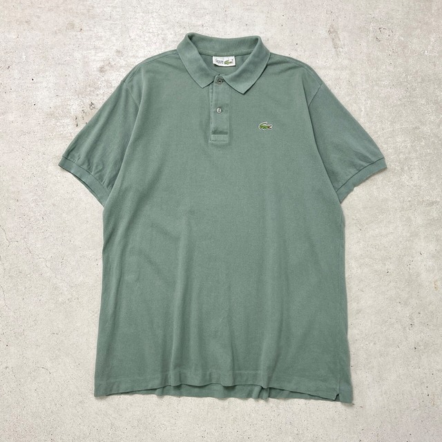 80年代 フランス製 LACOSTE ラコステ ポロシャツ 鹿の子 フレラコ 