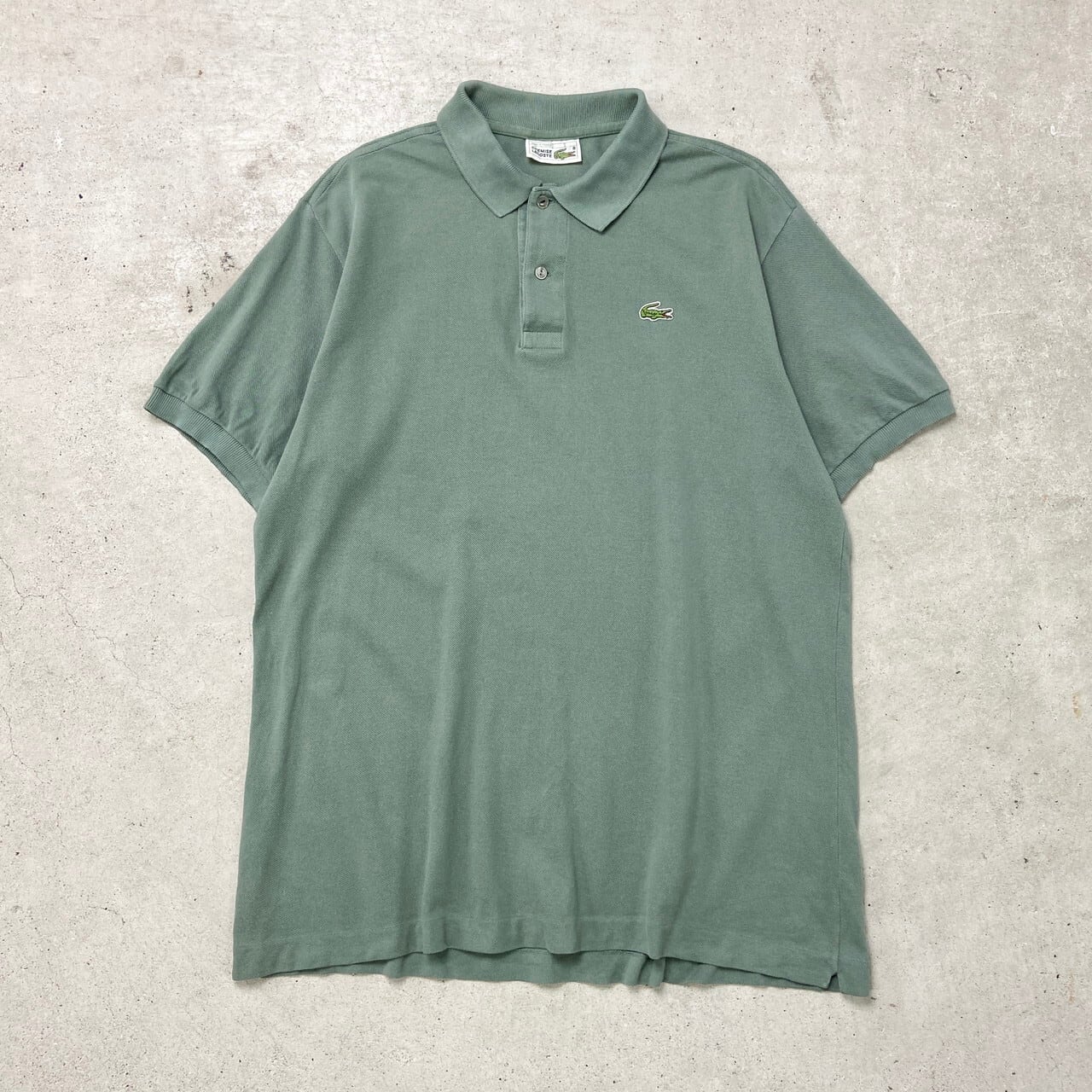 80年代 フランス製 LACOSTE ラコステ ポロシャツ 鹿の子 フレラコ 