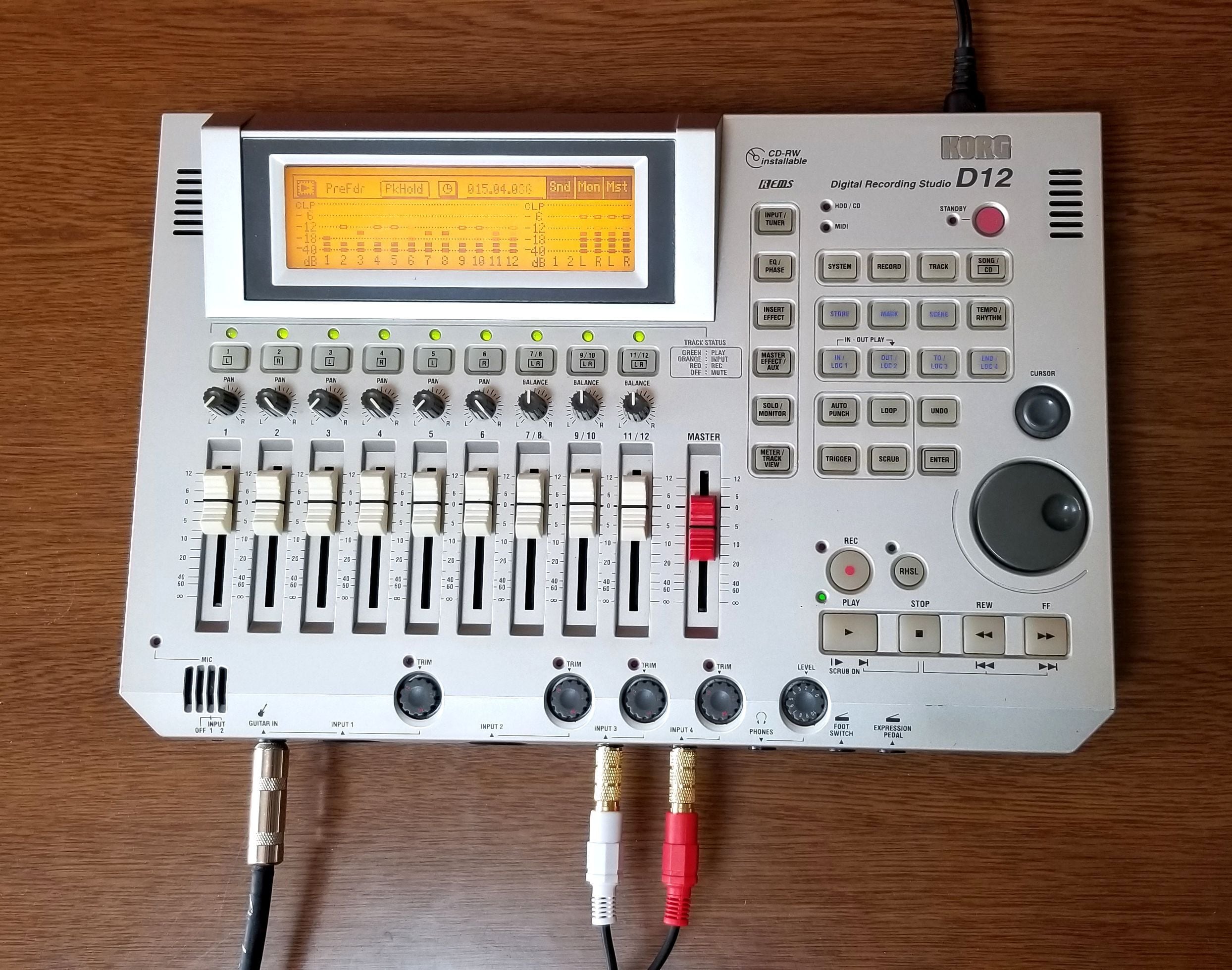 【動作品】KORG D12 Digital Recording Studio Korg D12