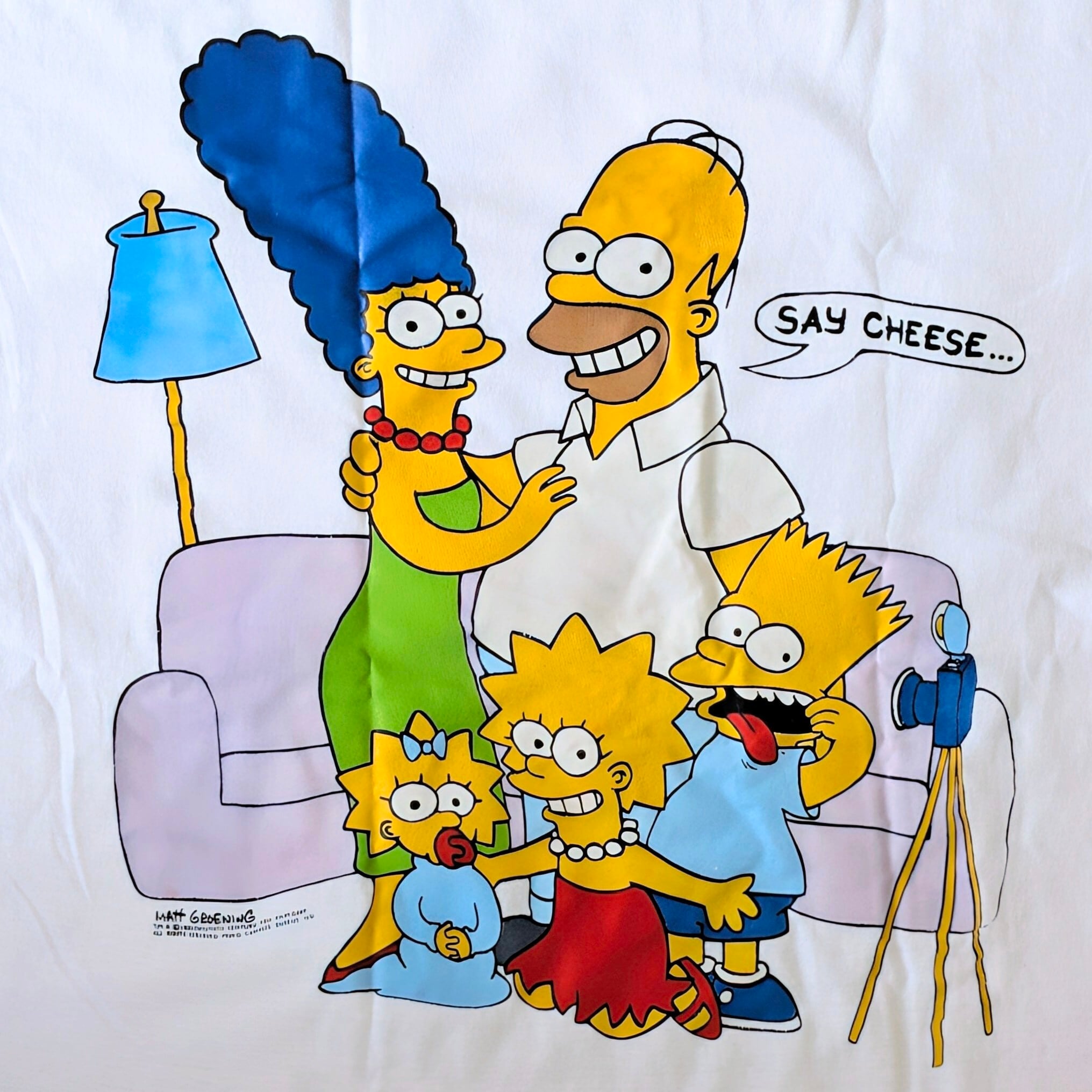 【 The Simpsons( ザ・シンプソンズ ) 】『 シンプソンファミリー 』写真撮ってもハチャメチャTシャツ(笑)〚アメリカン雑貨 アメトイ〛