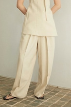 DU250501 linen like wide straight pants【T sizeあり】【Re Stock】【残り僅か】