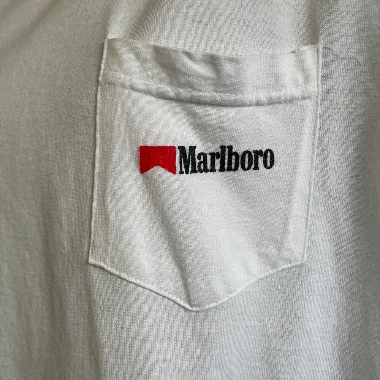 90年代 Marlboro マルボロ カウボーイ 企業ロゴ 胸ポケット バック  