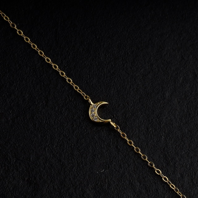 【Lamia】S925 zirconia moon bracelet  #bb04