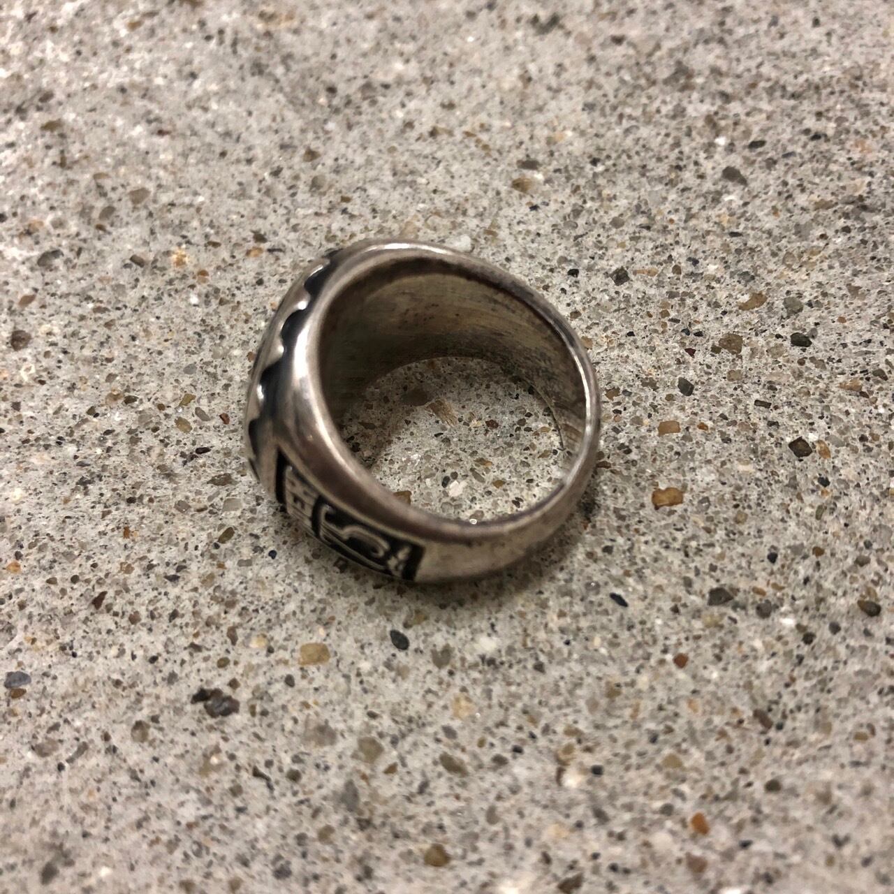 90～00s GOODENOUGH/College ring/16号相当/GE刻印/カレッジリング
