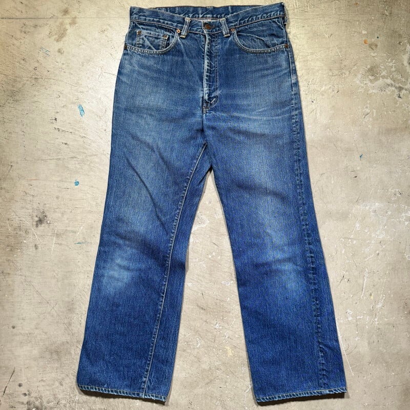 SPECIAL!! 70's LEVI'S リーバイス 517-0217 ブーツカットデニム Big E レインボーステッチ グッドコンディション  初期 デカ文字 ドット刻印 脇割り 42TALON W33 USA製 希少 ヴィンテージ BA-2424 RM2843H | agito  vintage ...