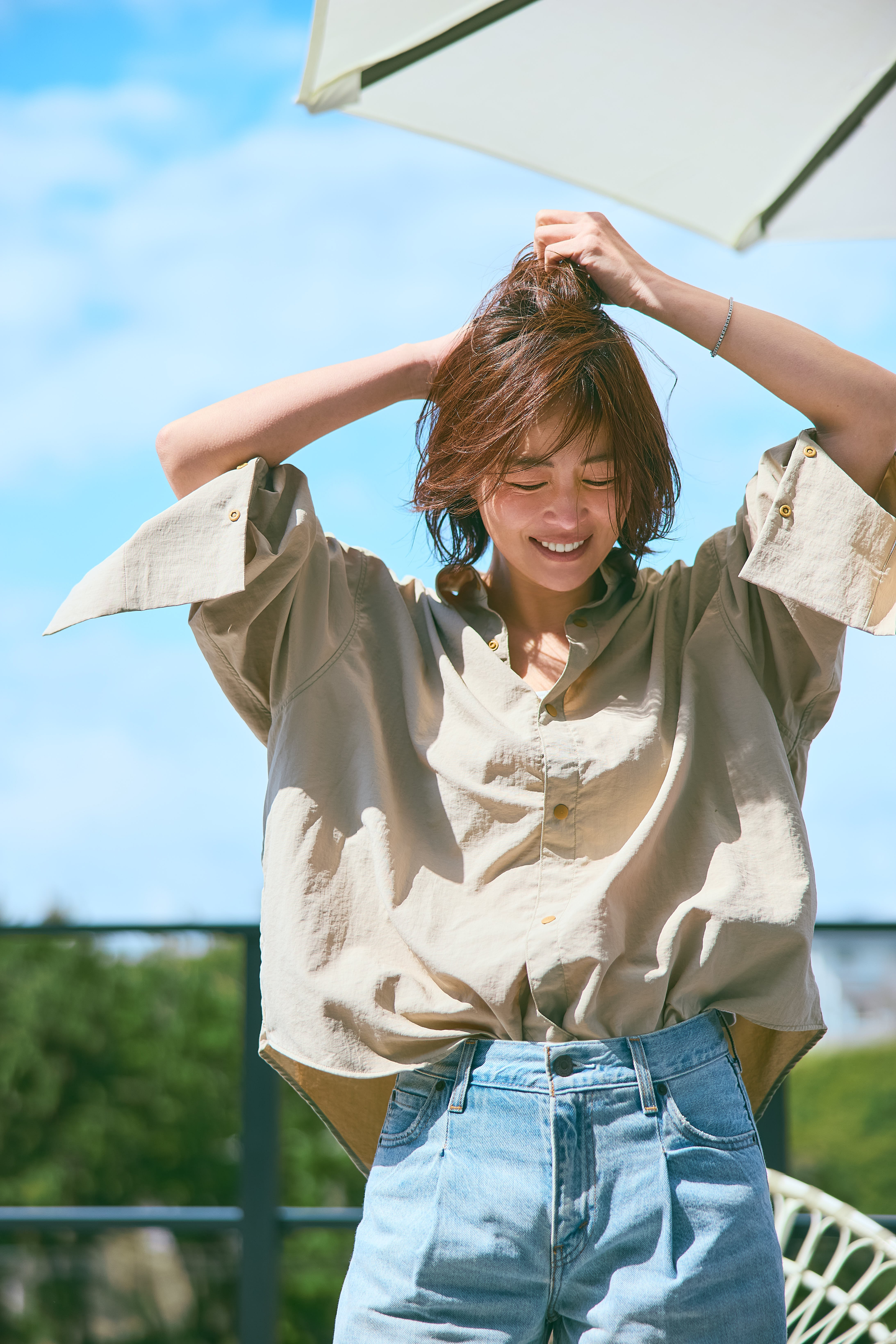 鈴木六夏　the9shop EVERYDAY Skirt エブリデイスカート　白 THE9SHOP