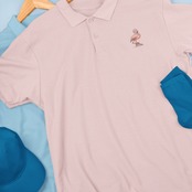 Polo-shirt-one point-フラミンスニーカー 4116