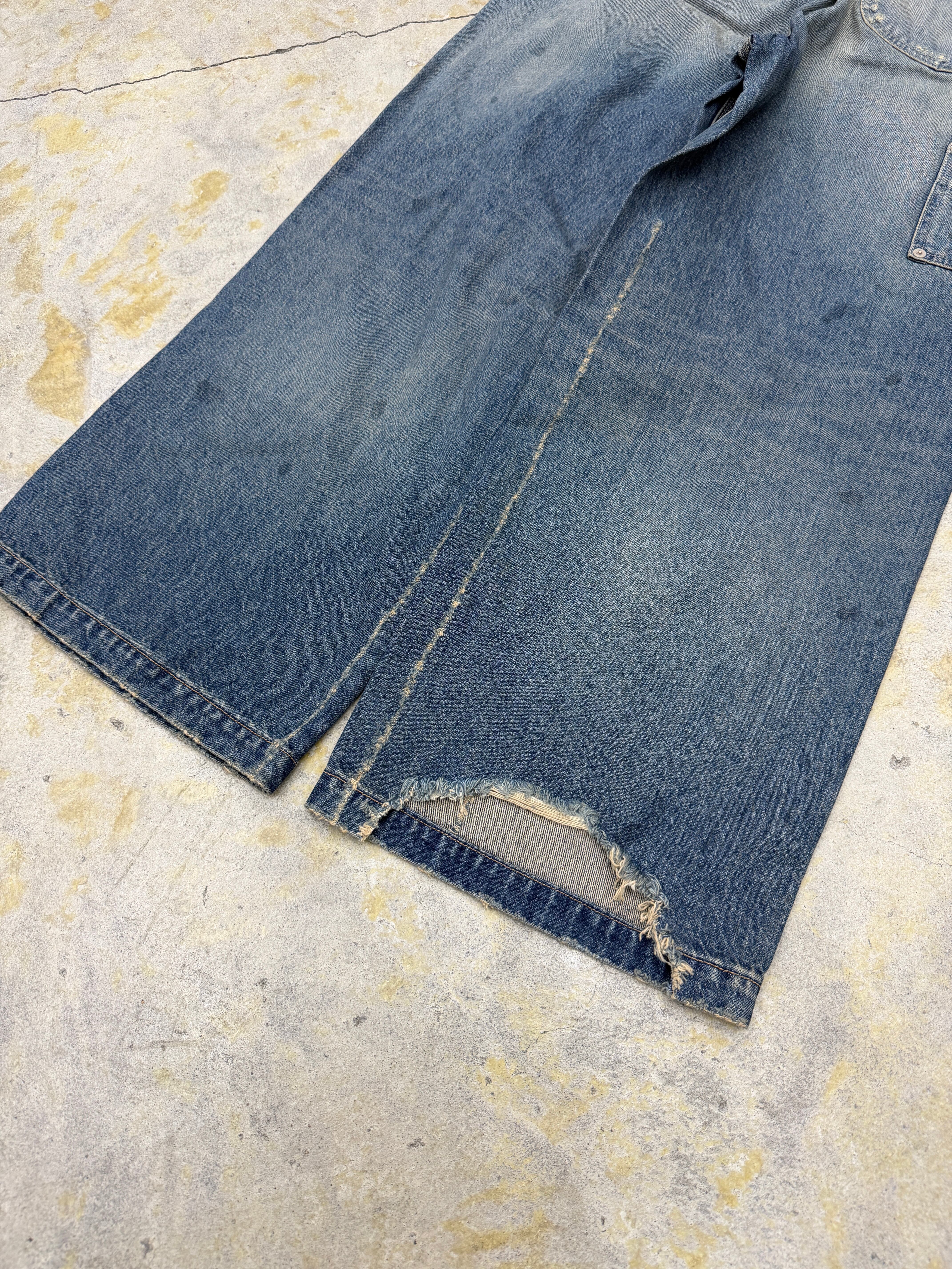 DAIRIKU | 80Year Damage Painter Denim Pants | Indigo | HOWDAY