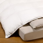 羽毛合掛けふとん　中厚タイプ【マース】Ｓ／ＳＤ／Ｄ／Ｑ／Ｋ　カナダ産ホワイトマザーグースダウン95％−立体キルト（80サテン）