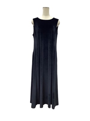 スノーベロアAラインワンピース black made in Japan