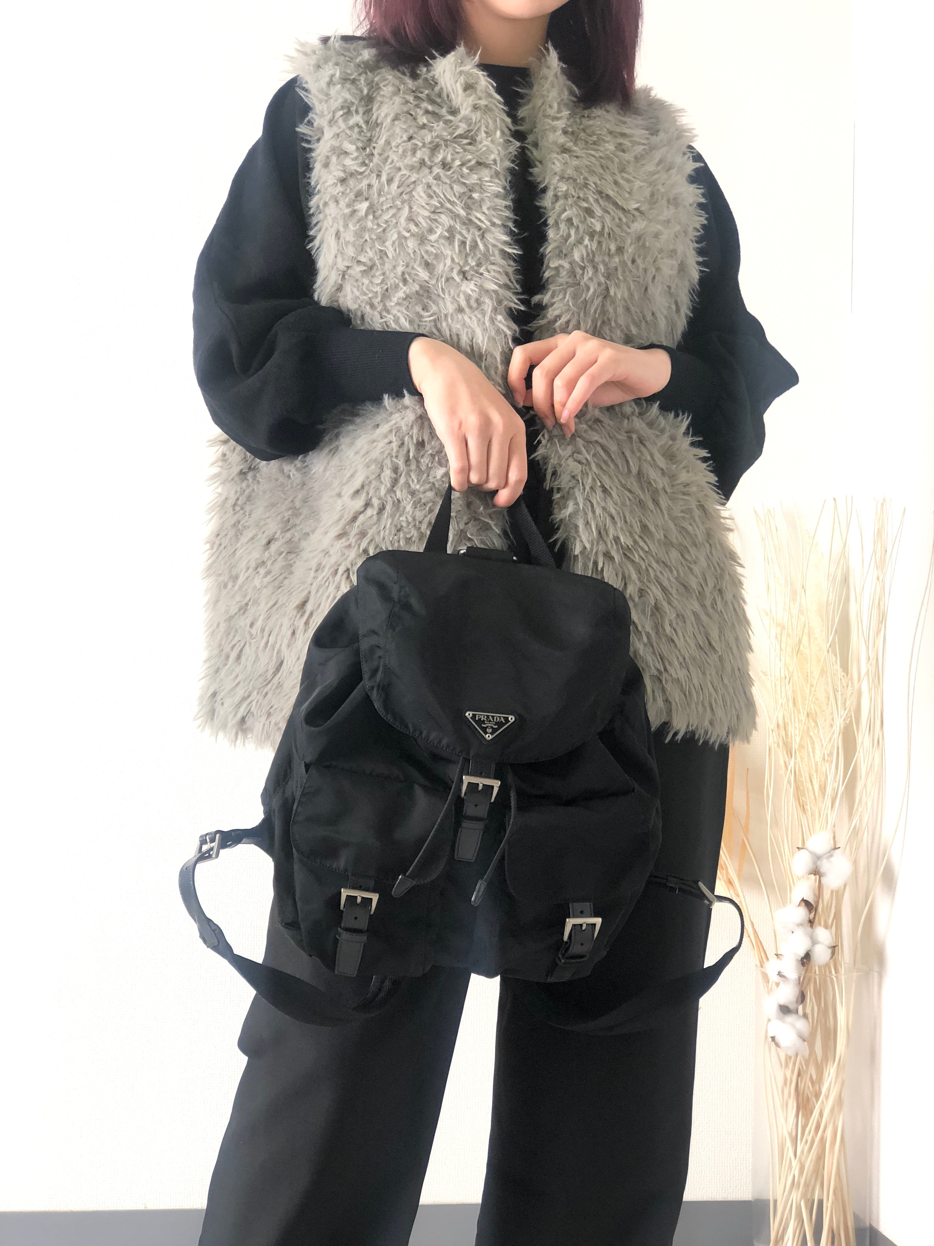 PRADA プラダ トライアングルロゴ ナイロン ダブルポケット バック