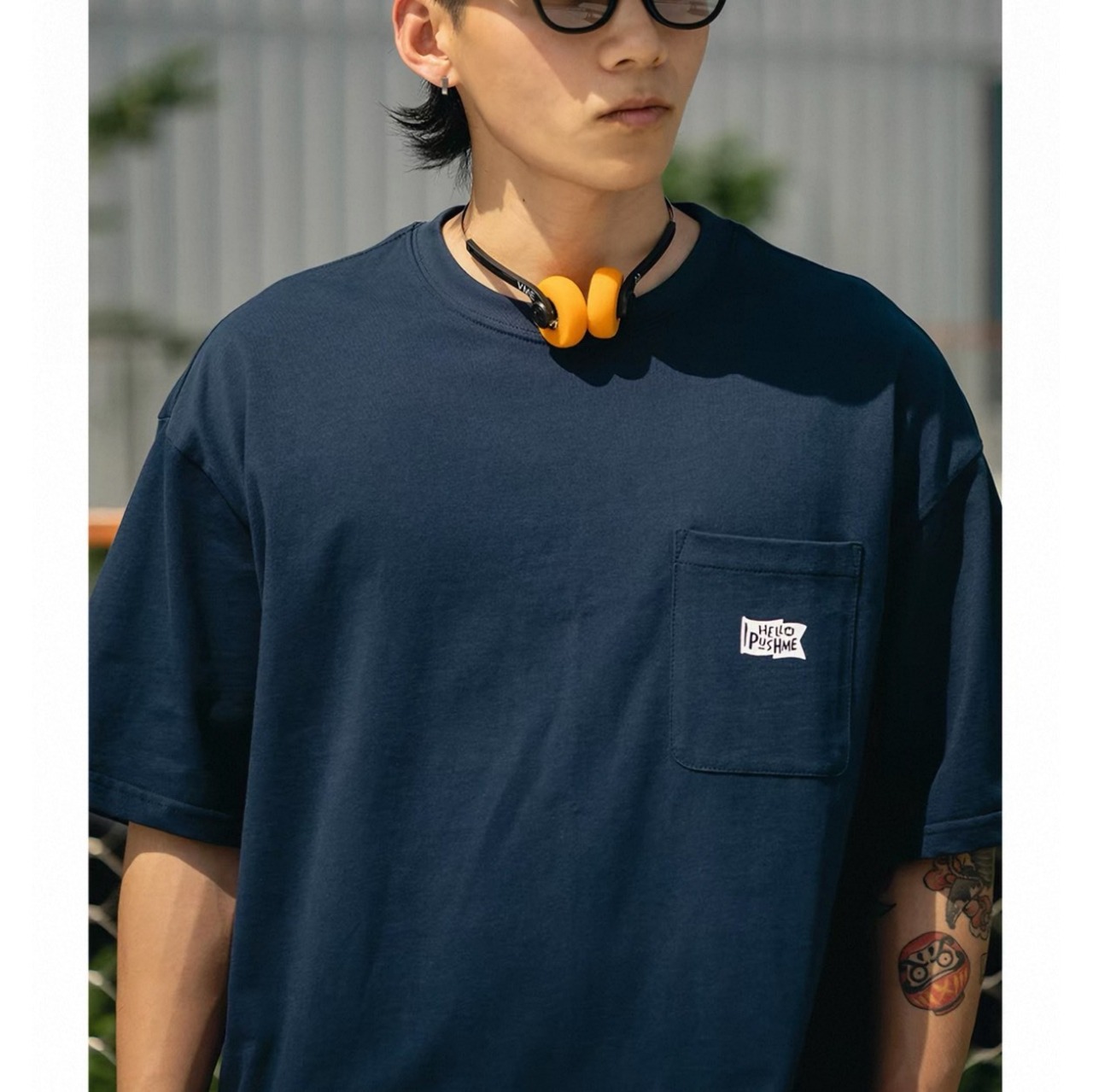 Minimal logo pocket tee 1368 - 3