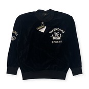 新品 Valenza po Sports バレンザポー ベルベット ベロア 長袖シャツ カットソー 40/ブラック レディース