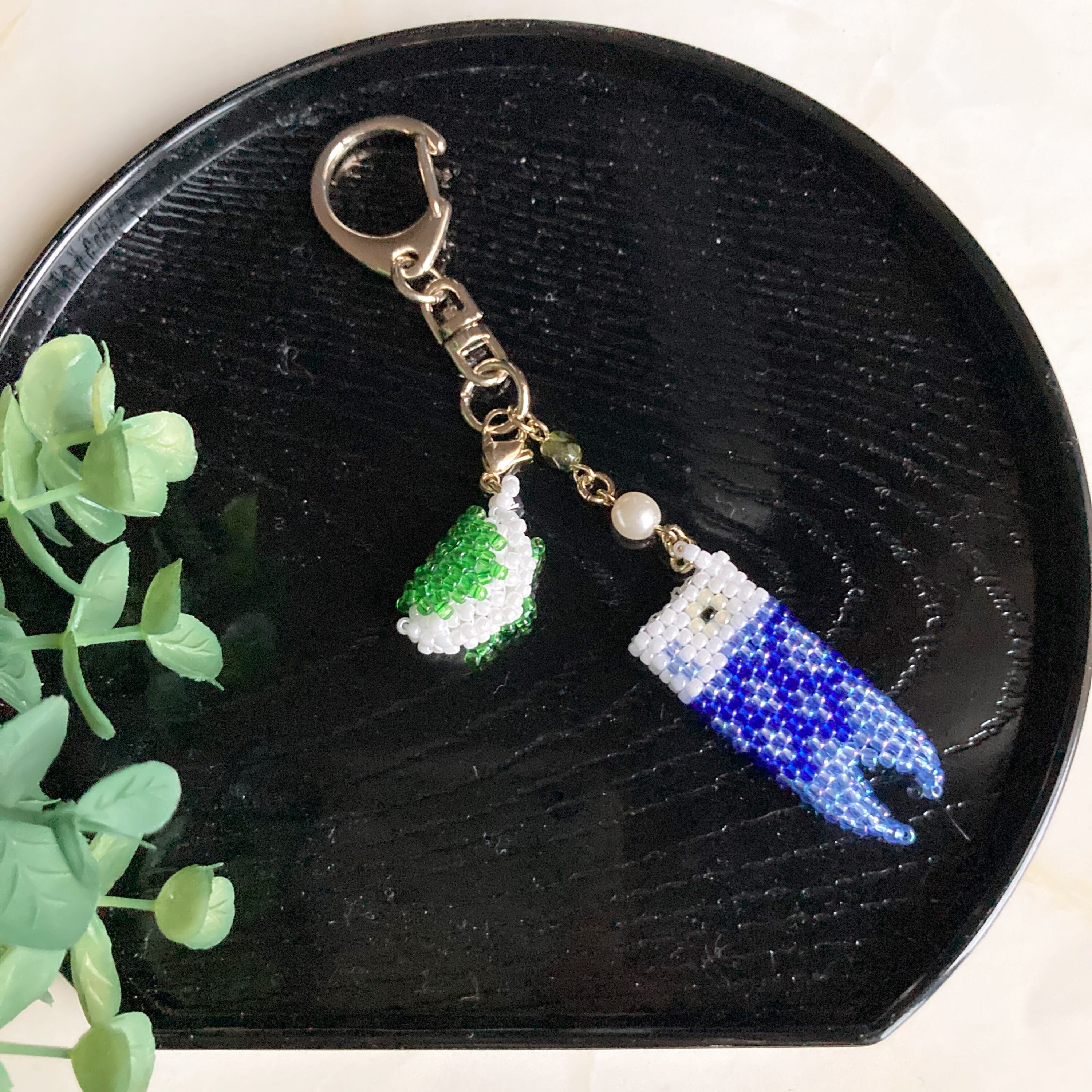 鯉のぼりと柏餅の子供の日キーホルダー | うさのひみつきち