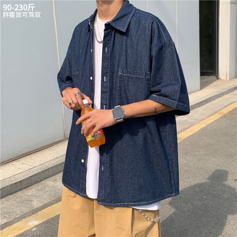 スタンダードシャツ トップス ルーズサマー レトロ 大きめサイズ 夏物 ヒップホッププラスサイズ38499783358