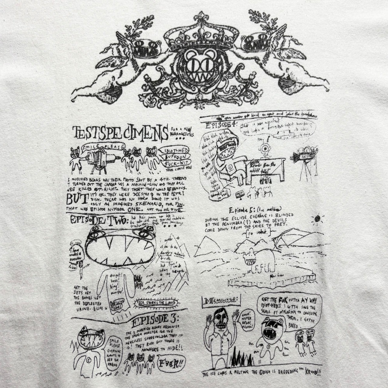 vintage 1990’s~early 00’s RADIOHEAD music tee artwork by Stanley Donwood