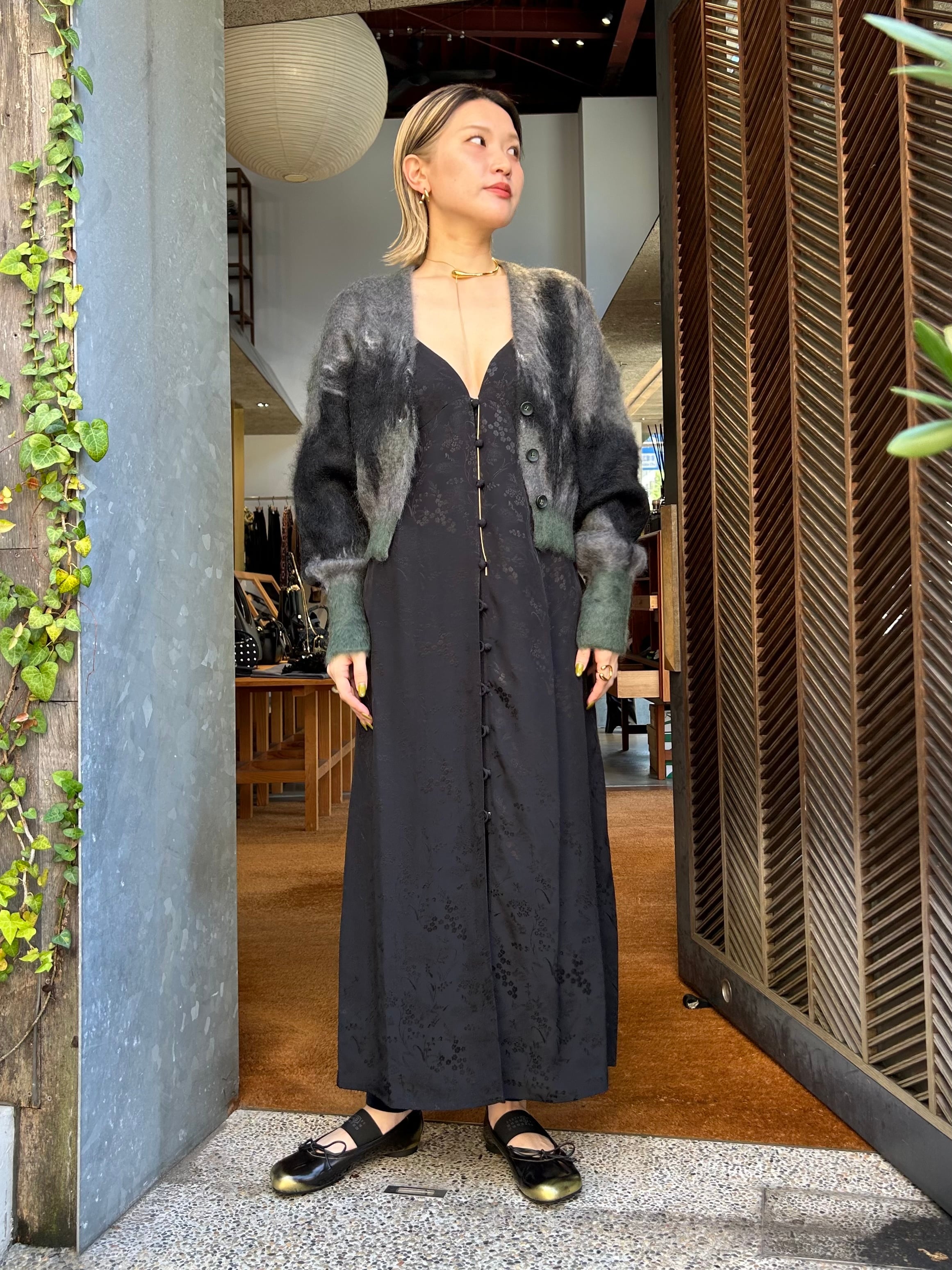 24AW】Mame Kurogouchi マメクロゴウチ / floral jacquard camisole  