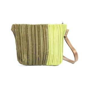 カラフルプリーツバイカラーショルダー(DSP-S907)#152カーキ