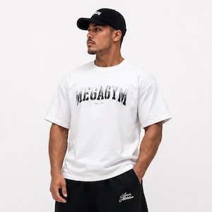 HYPER STRETCH TEE MEGA GYM WHITE