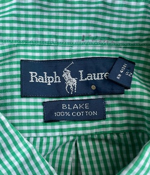Vintage 90s Gingham check shirt -Ralph Lauren-