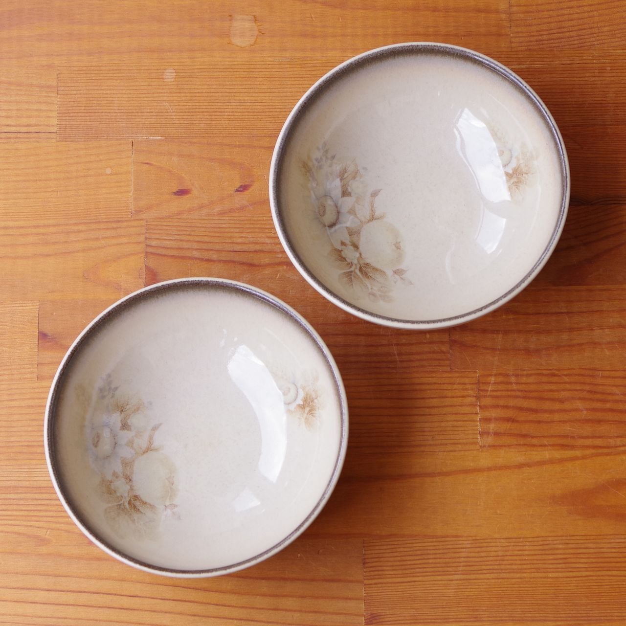 デンビー メモリーズ ブラウン 花柄 シリアルボウル 小鉢 15cm DENBY