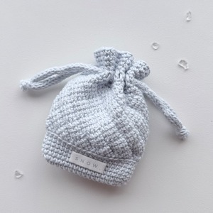 Drawstring Pouch〈 SNOW. Blue 〉