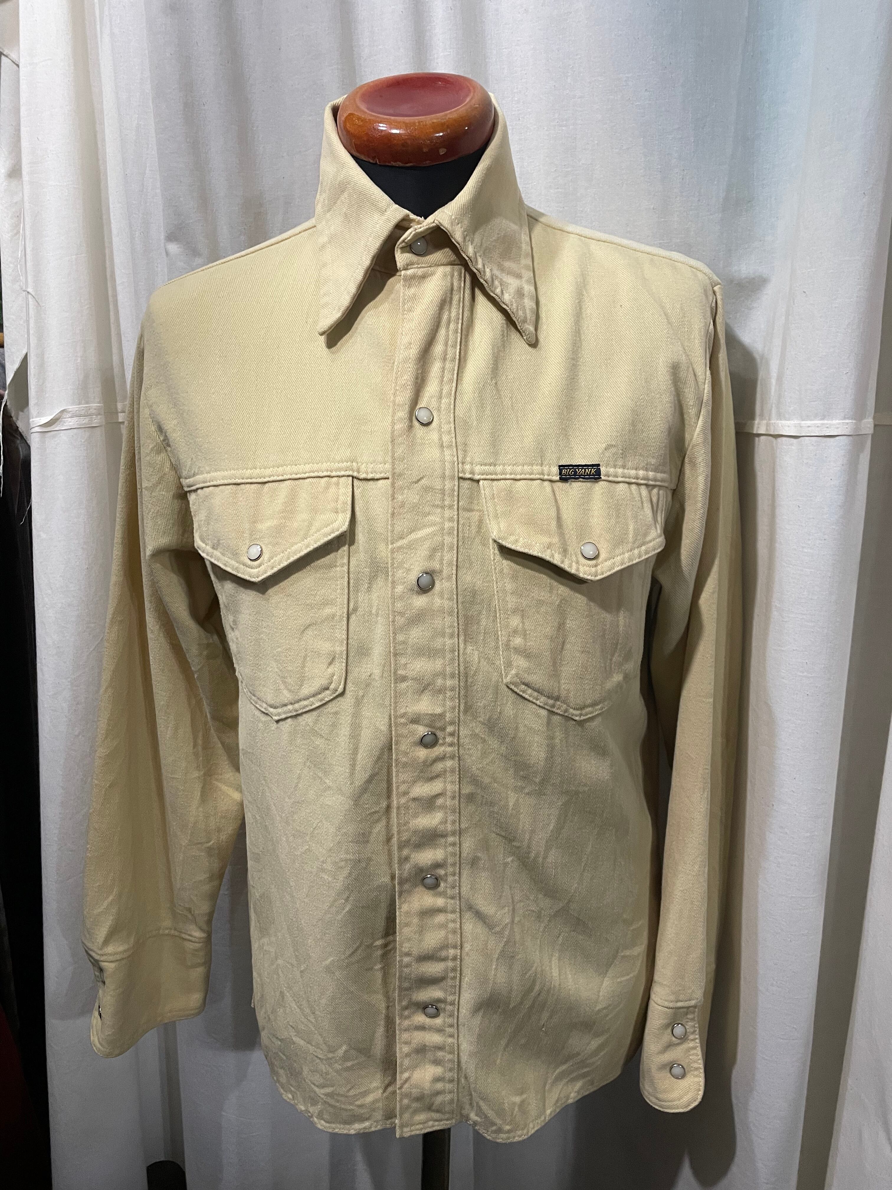 70's vintage BIG YANK 長袖シャツ ウエスタン L ビッグヤンク