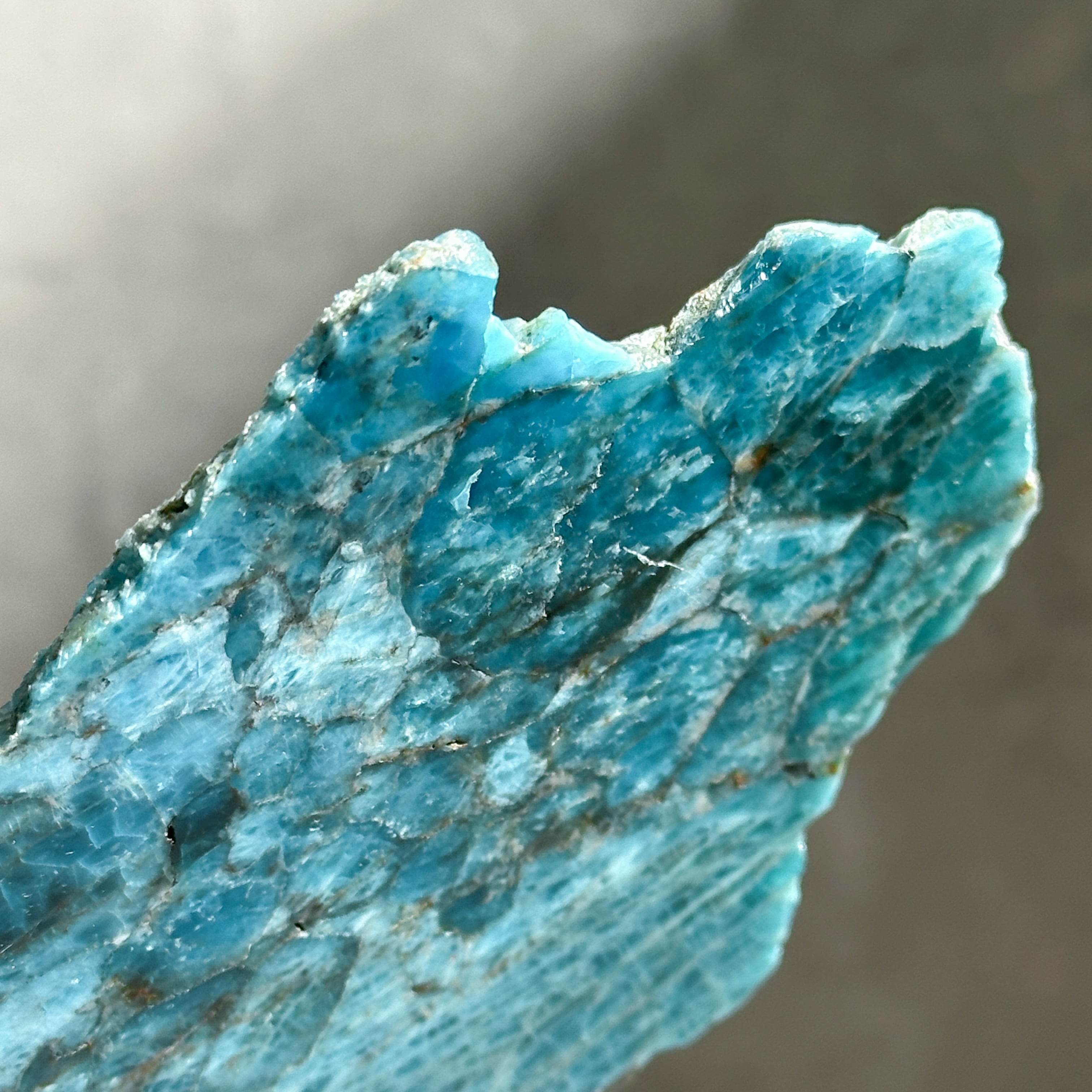 台座付き◎ブルーアパタイト スライス 21◇ Blue Apatite ◇ 天然石