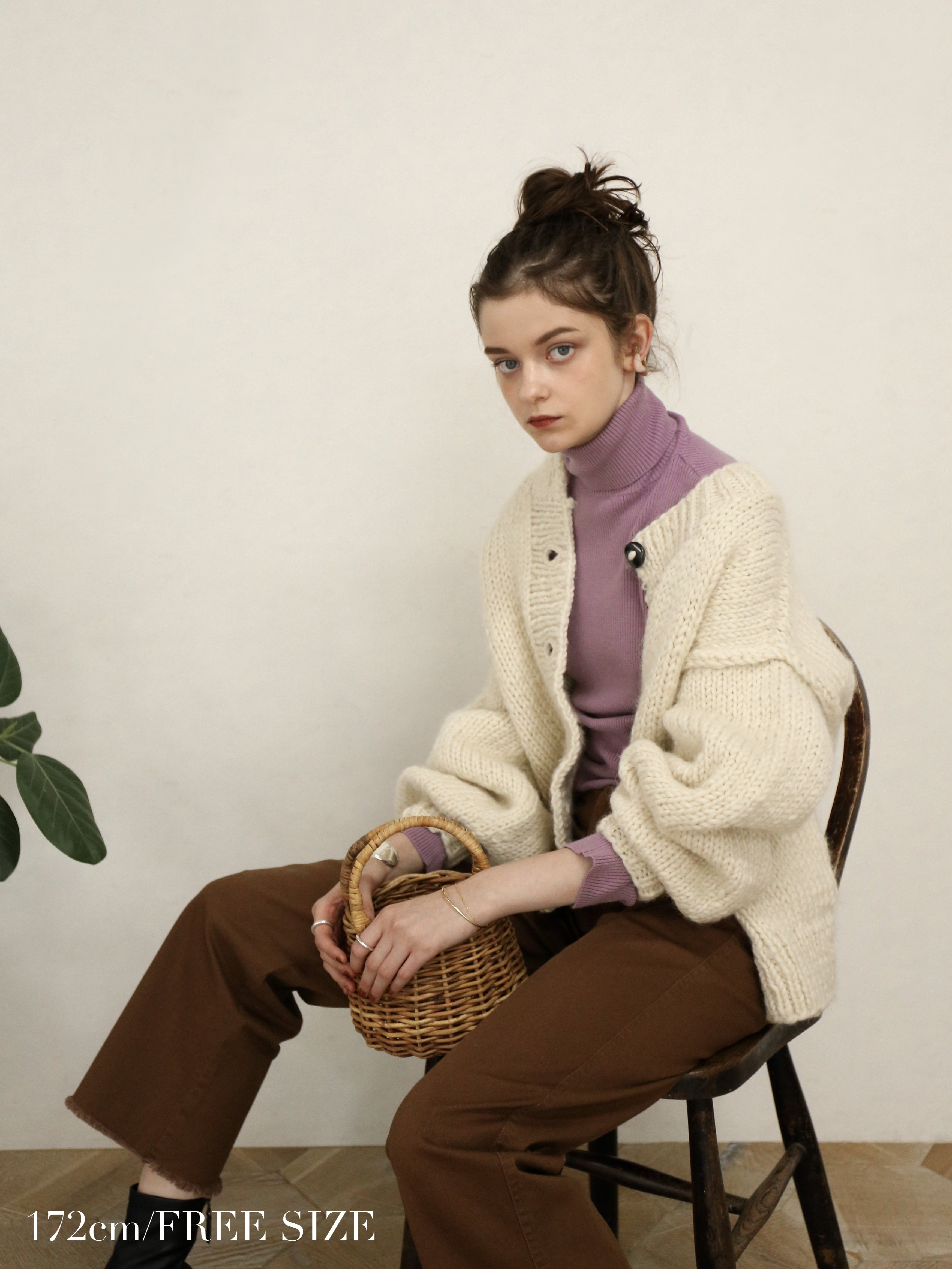 エッセンシャルコンフォート 【KATRIN】handmade knit cardigan - 通販