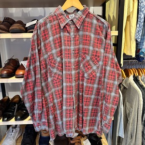ⓃTHE BOULDER MOUNTAINEER PRINT FLANNEL SHIRT MADE IN USA RED