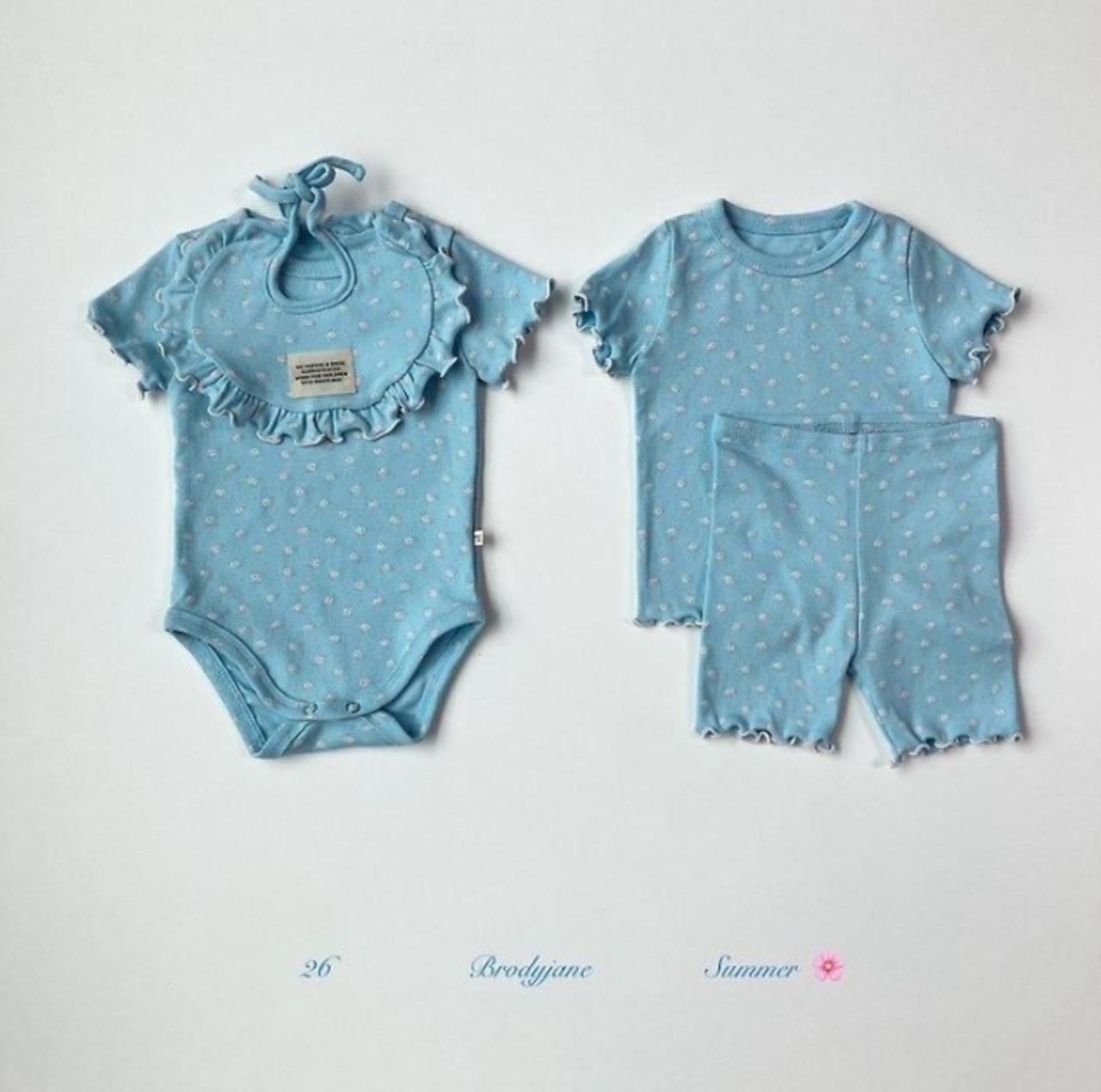 【取寄/韓国直送】Brodyjane 26/SM ブレンデイ半袖ボディスーツ｜夏服｜韓国子供服