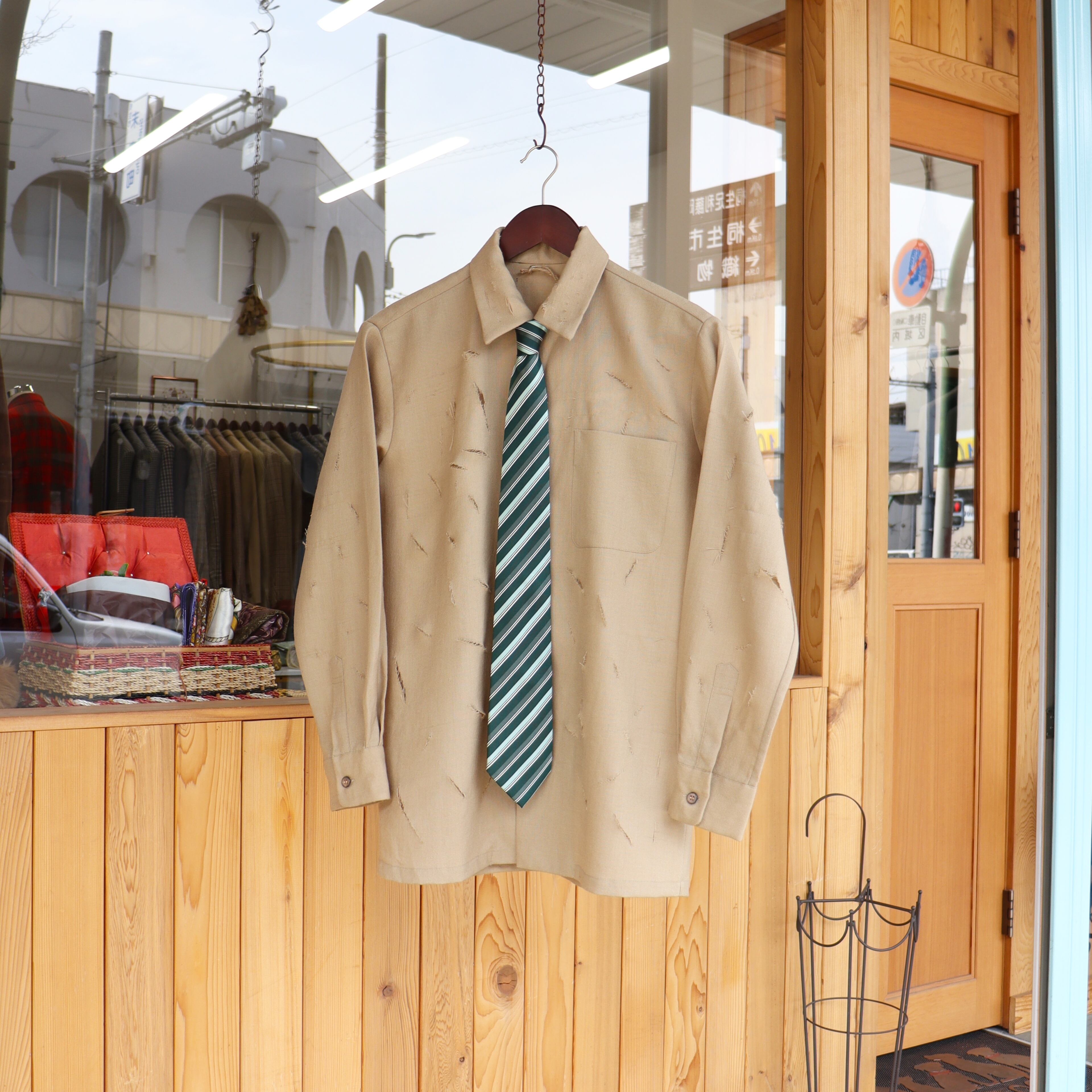 damage shirt & necktie【set】