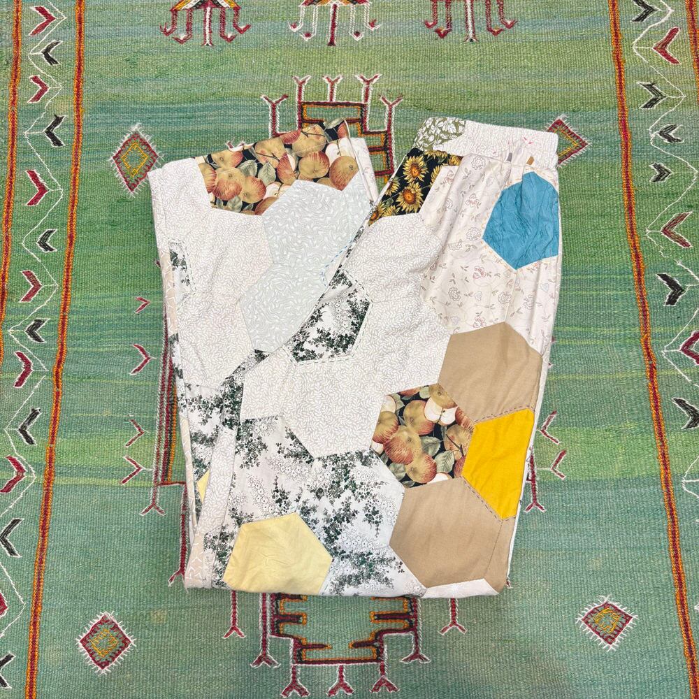 Remake リメイク ハンドメイド フラワーガーデン ヘキサゴン パッチ