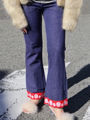 custom flare denim pants【1855】