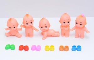 【新着特価】国産 オビツキューピー 5cm 5種＋靴6色セット