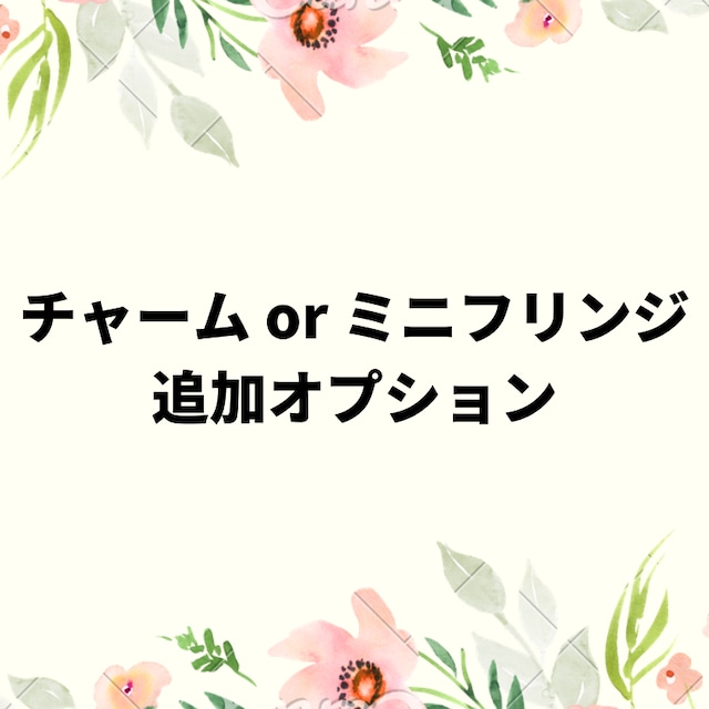 オプション：チャーム or ミニフリンジ追加