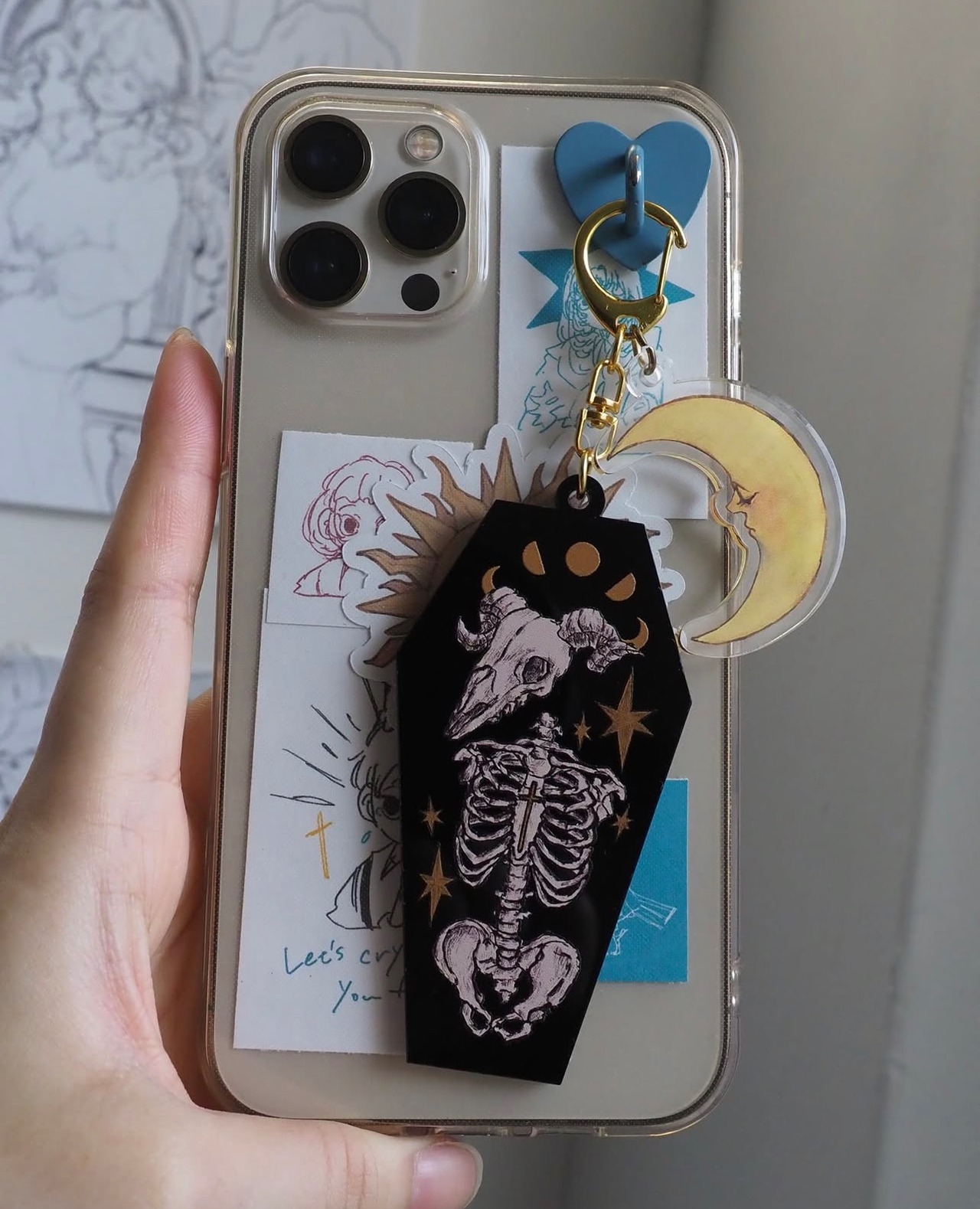 愛欠乏症治療薬がつまった輸血パック　アクリルキーホルダー