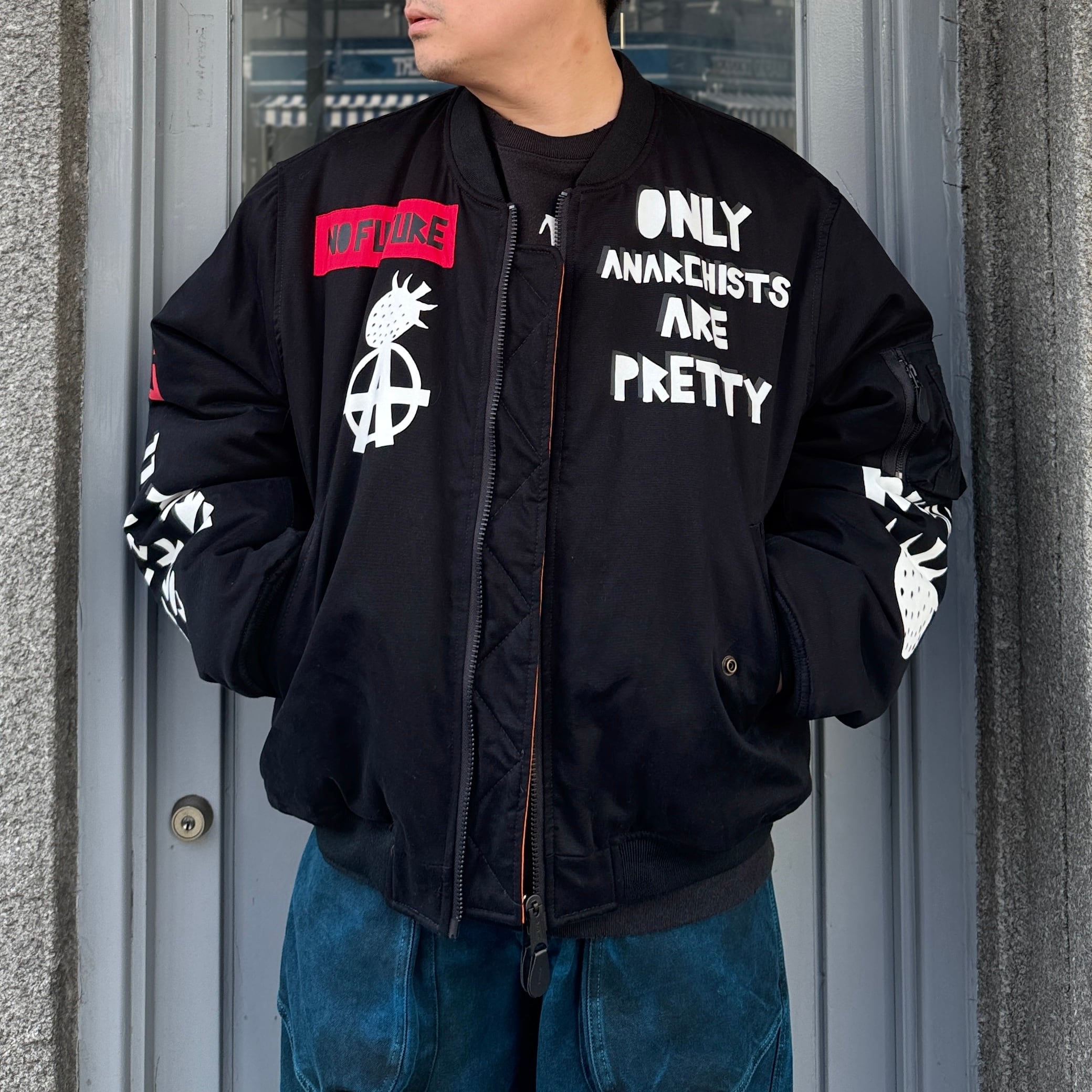 KIDILL / FRESH ANARCHY MA-1 JACKET FOSTEX GARMENTS / VINTAGE BLACK