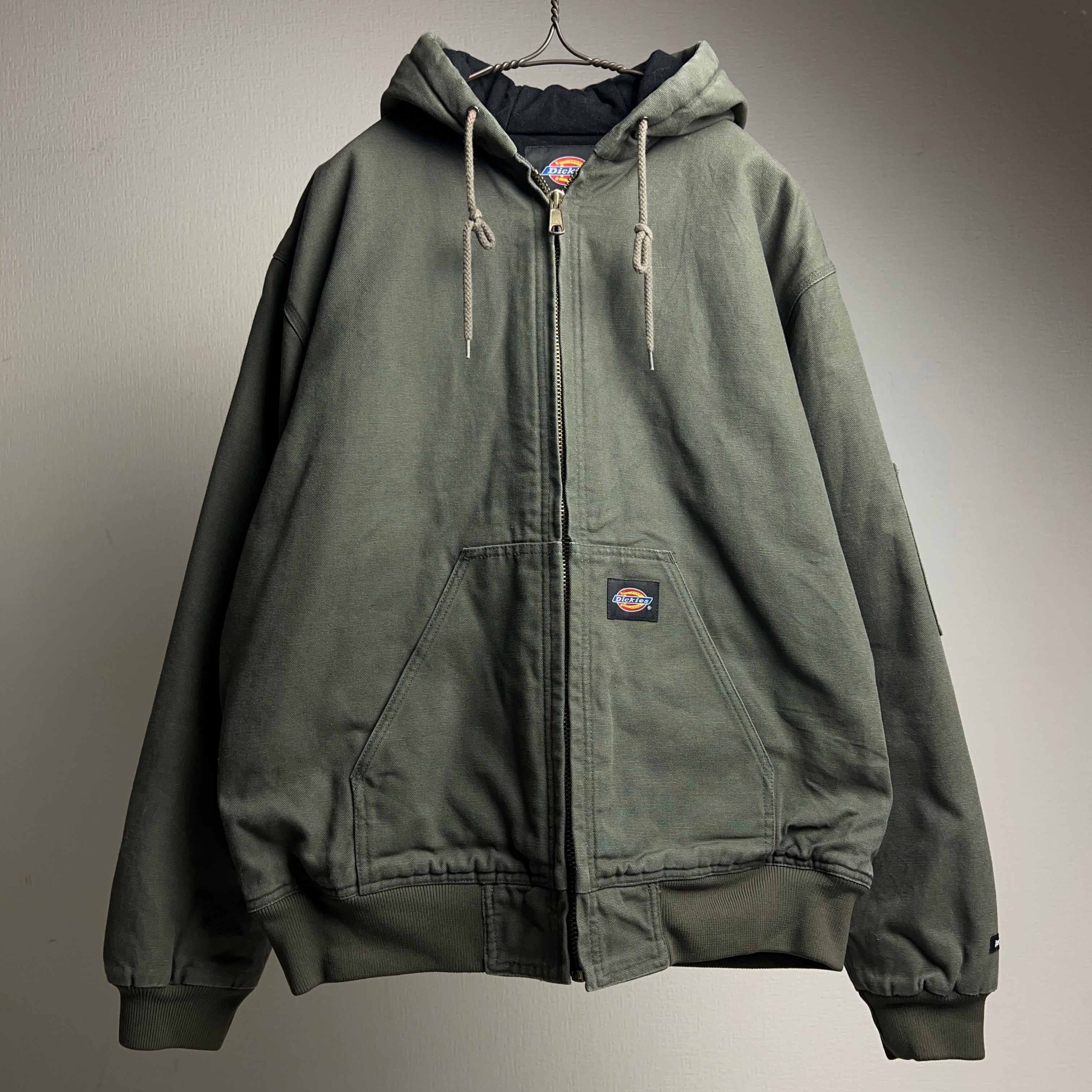 “Dickies” Duck Active Jacket SIZE L ディッキーズ ダックアクティブジャケット 刺繍入り  カーキ【0929A49】【送料無料】