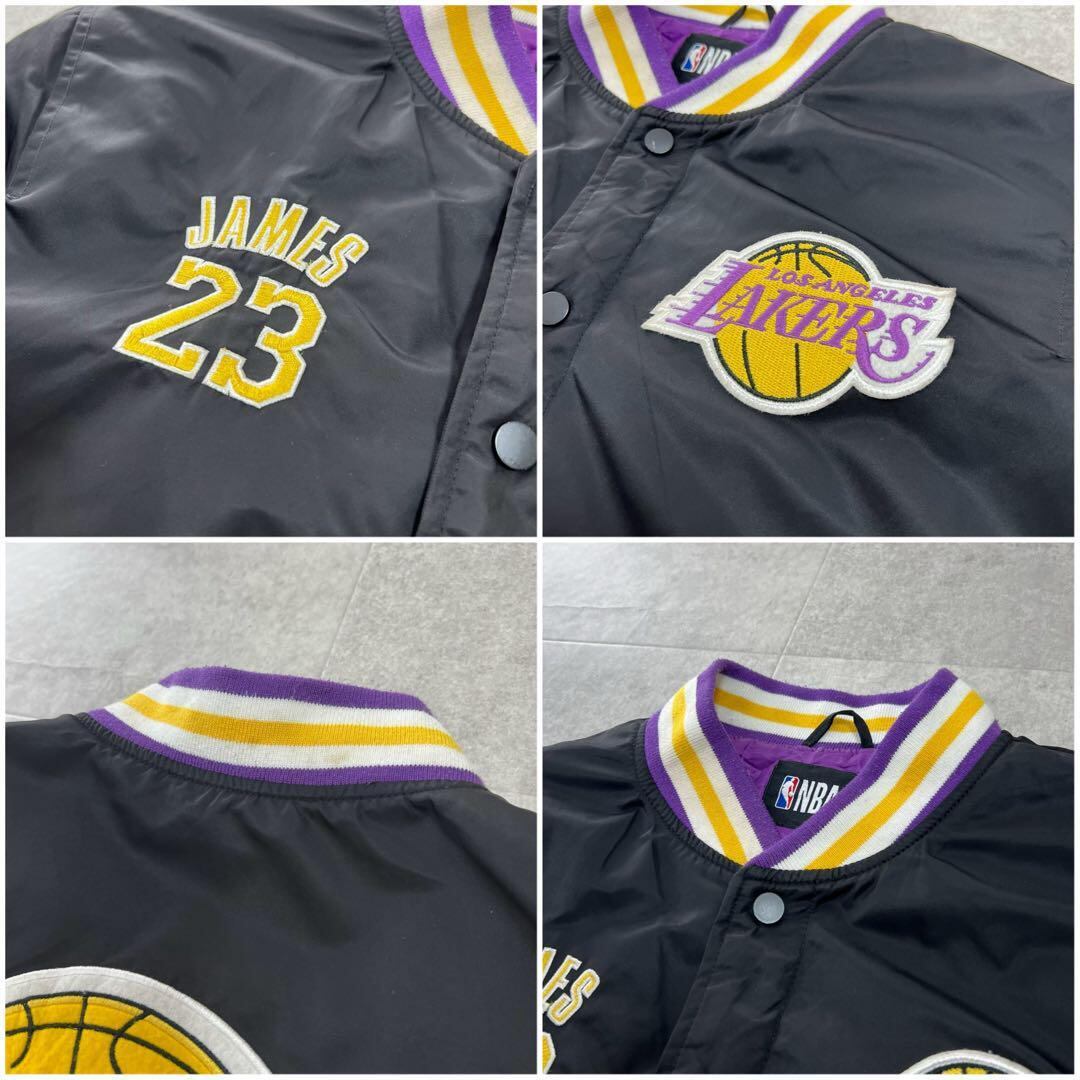 NBA レイカーズ スタジャン ブルゾン レブロンジェームズ ビンテージ M