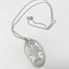 Early 1900s〜 Antique 750 Silver Flower Basket Openwork Pendant Necklace - Hungary