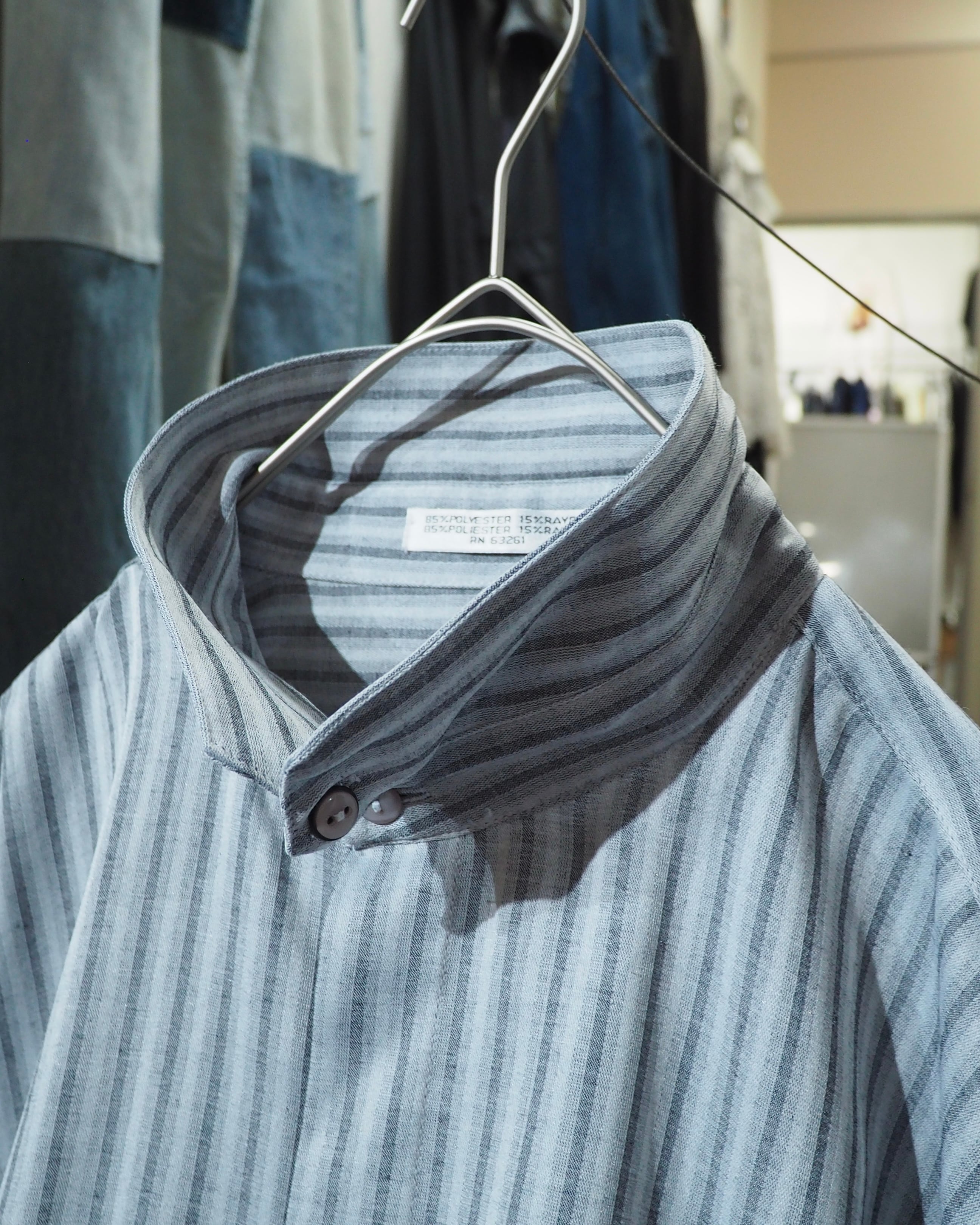 1990s " Pavo by Lastrade " Deformation Collar Design Vintage Drape Loose Shirt