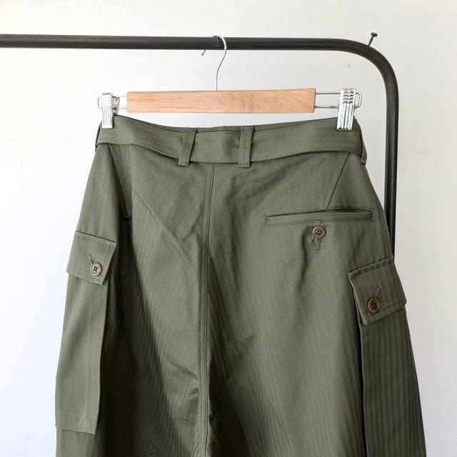 HAVERSACK ヘリンボーンベルテッドパンツ Herringbone Belted Pants