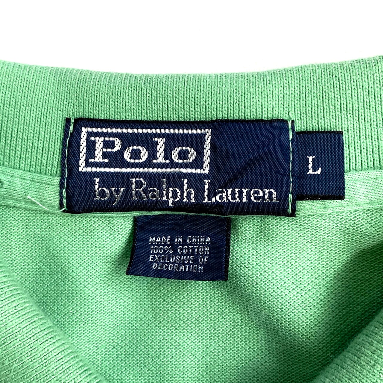 Polo by Ralph Lauren ラルフローレン ポロシャツ メンズL 古着 黄緑