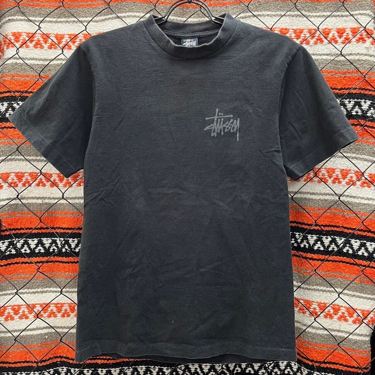 90s USA製 Stussy ステューシー Tシャツ 半袖 ブラック バック 90s USA製 Stussy ステューシー Tシャツ 半袖 ブラック バック