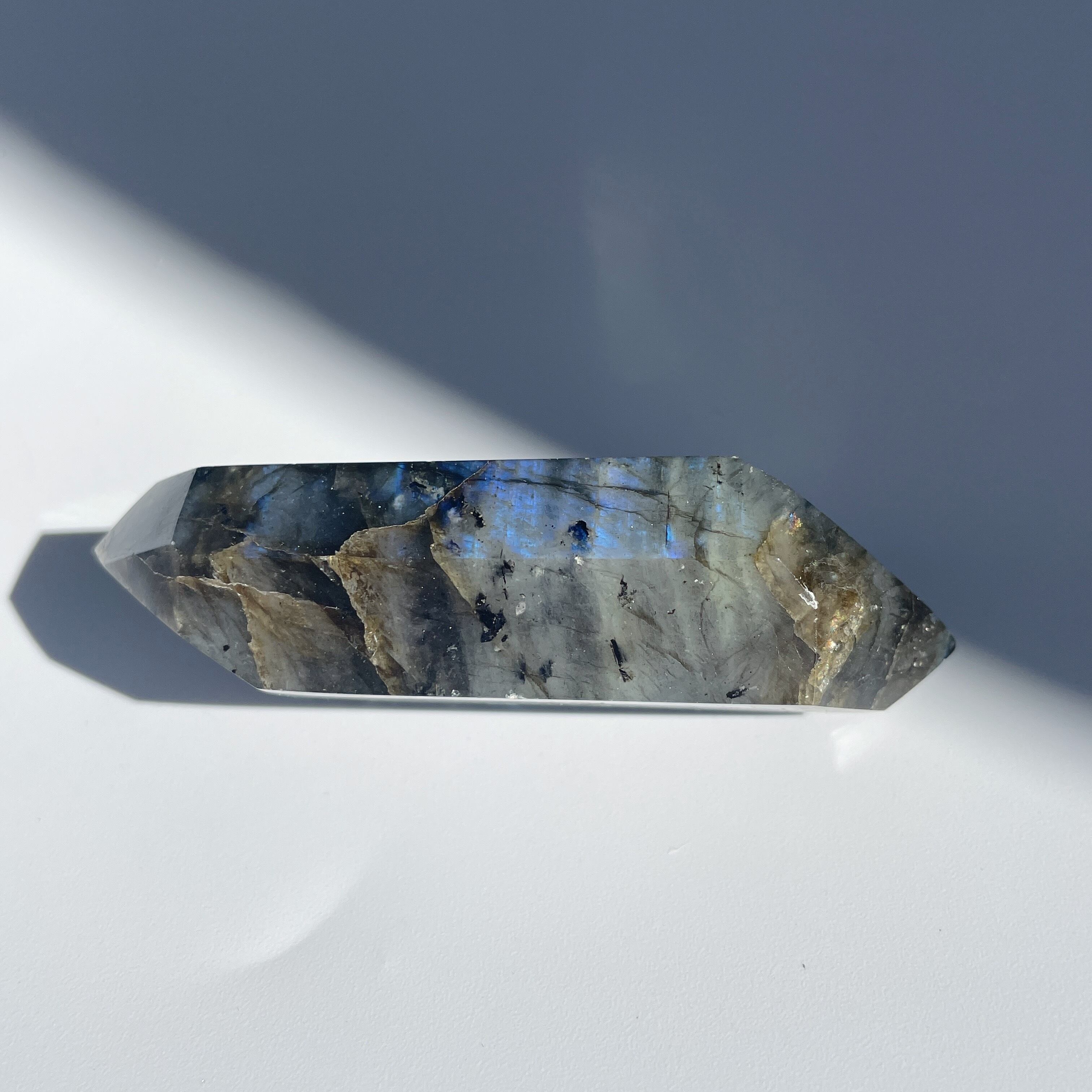 ラブラドライト ダブルターミネイテッド11◇ Labradorite ◇天然石