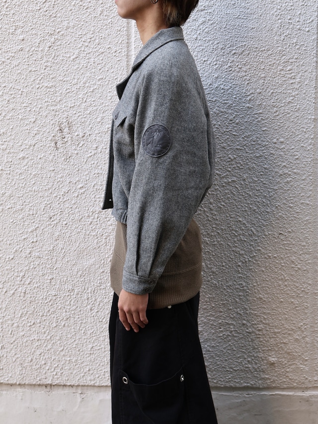 【balenciaga sports】cropped button blouson