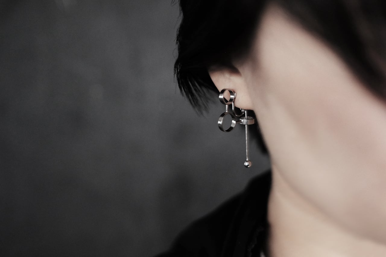 丸丸丸ピアス・イヤリング（silver） | SUNn・寸